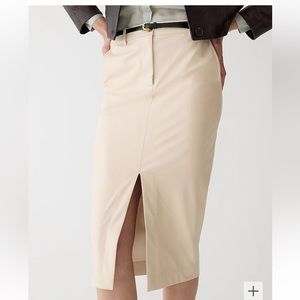 J CREW SIZE 6 Faux-leather pencil skirt BU221